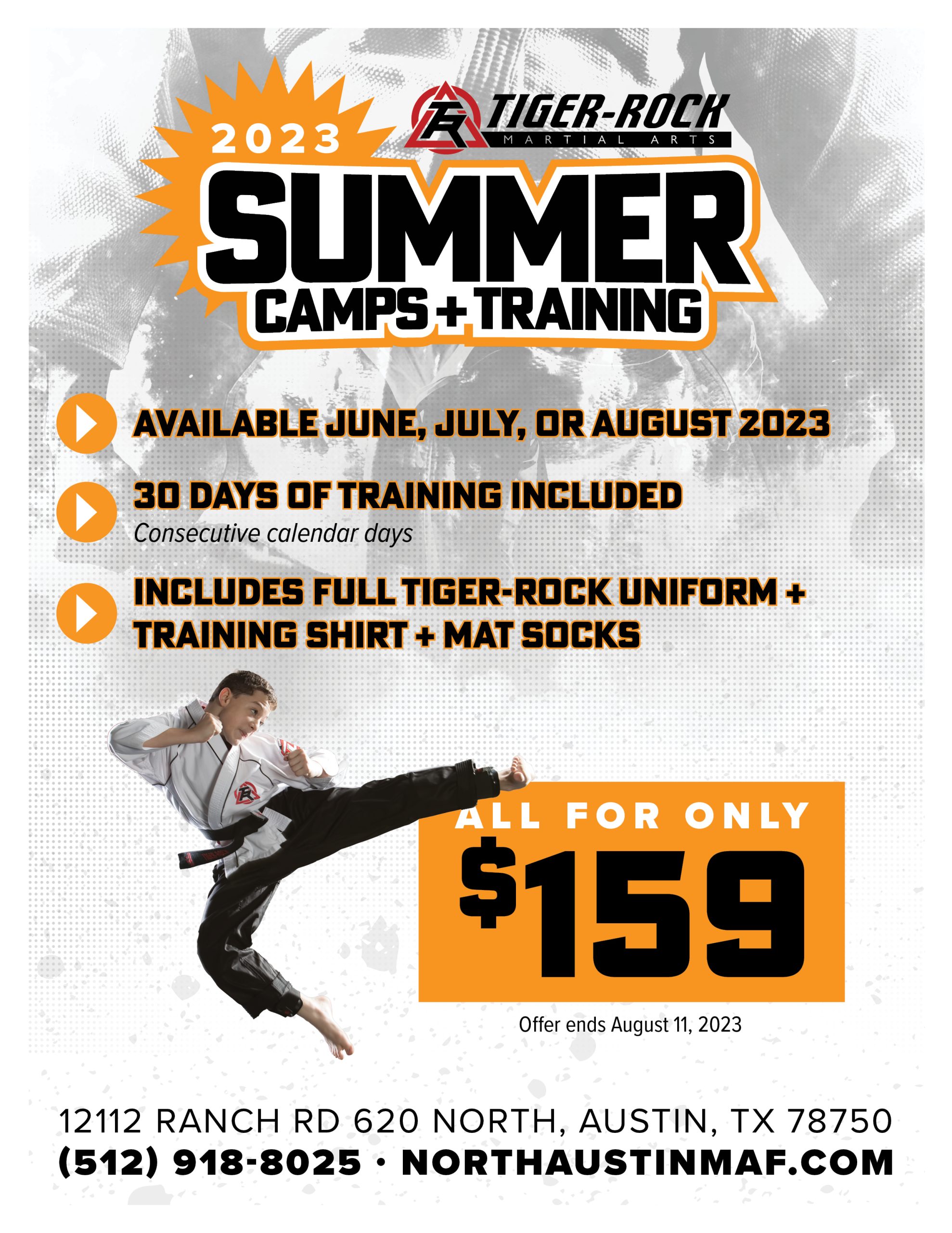 2023 Summer Training Program - Tiger-Rock Marital Arts